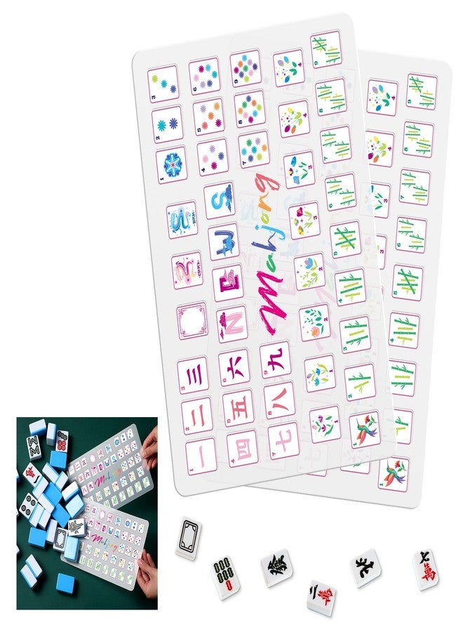 Seenelling 2 Pcs Mahjong Tile Mixer Shuffler for Mixing and Shuffling Tiles Plastic Mahjong Accessories Gifts for Lovers Playing Game (Latest Style) - Image 1